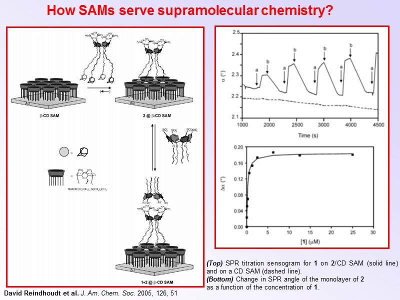 David Reindhoudt et al. J. Am. Chem. Soc. 2005, 126, 51   (Top)